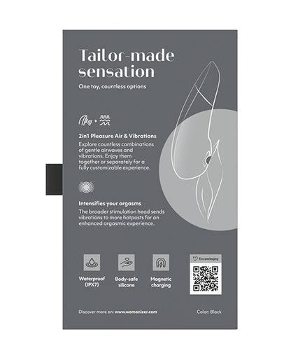 Womanizer Enhance 2-in-1 Clitoral Stimulator — Black